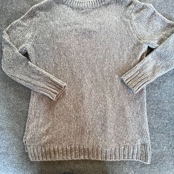 Orvis Chenille V-Neck Sweater Mens Gray  Extra Large Textured Pullover Fall XL - Picture 6 of 8